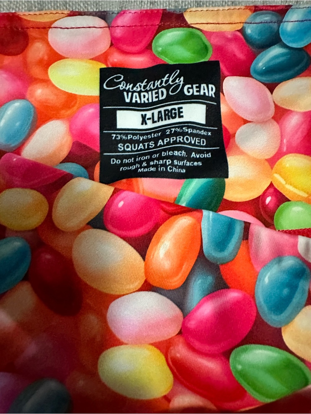 Constantly Varied Gear Jellybean Print Capri Leggings - Multicolor - Picture 3 of 4